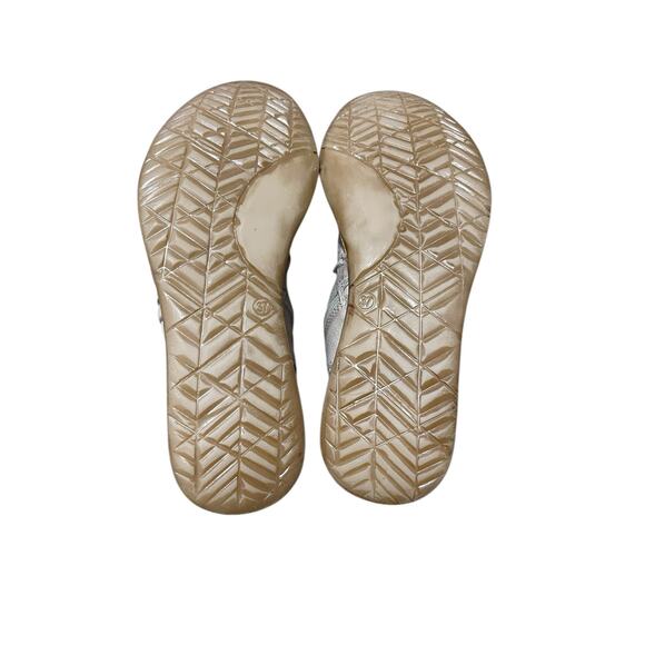 Miz Mooz NEW Size EU 37 US 6.5-7 Leather Ruched Sandals Style Flaire Linen - Picture 8 of 12